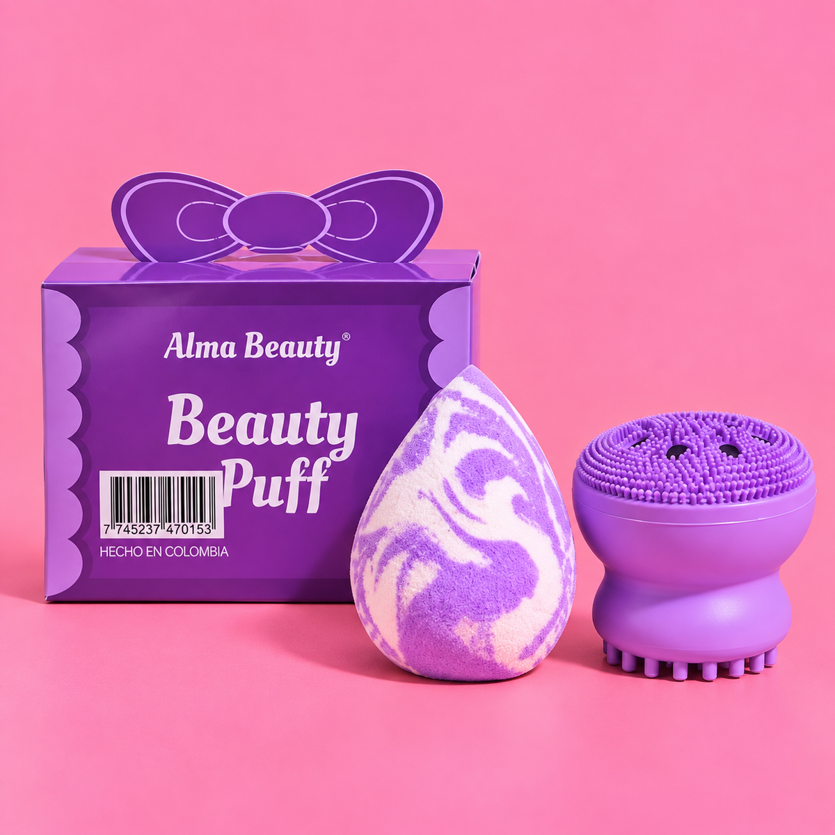 Kit x2 pulpo facial + beauty blender gotica Alma Beauty