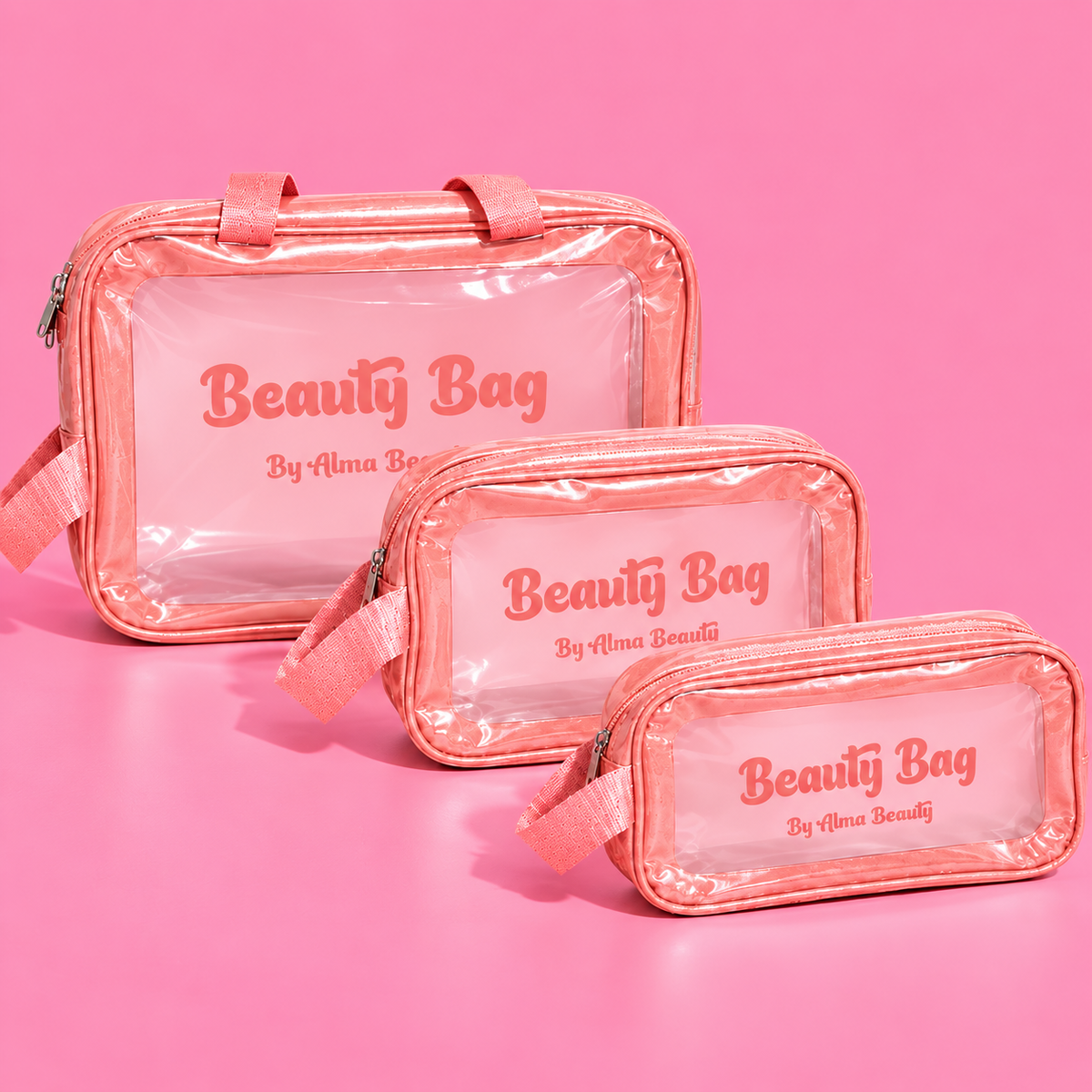Kit x3 cosmetiquera organizadora beauty bag Alma Beauty tin207