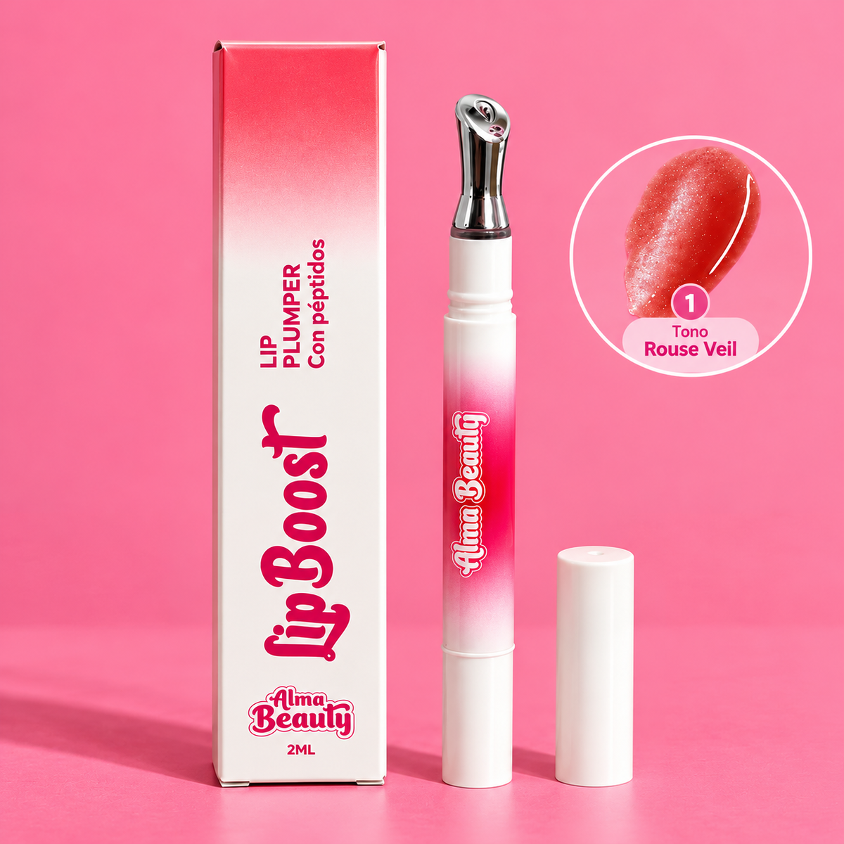Lip boost potenciador de labios con peptidos Alma Beauty