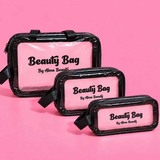 Kit x3 cosmetiquera organizadora  beauty bag Alma Beauty  tin207