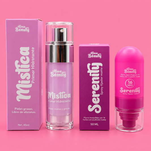 Dúo promocional Fijador Matte  & Primer pieles grasas
