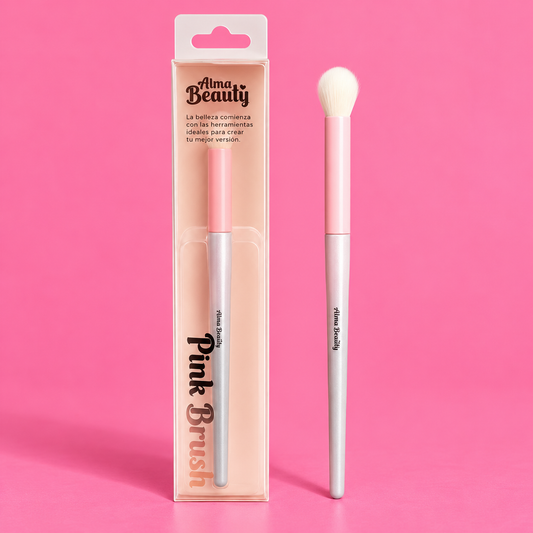 Brocha pink brush difuminadora de ojos Alma Beauty