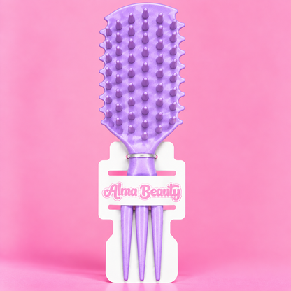 Cepillo para el cabello cerdas Fina colores surtidos Alma Beauty