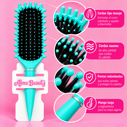Cepillo para el cabello Curly colores surtidos Alma Beauty
