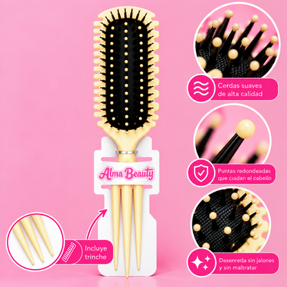 Cepillo para el cabello grande hair brush colores surtidos Alma Beauty
