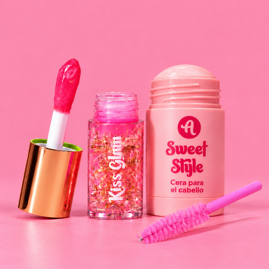 Dúo  Kis glamm & Cera moldeadora Alma Beauty